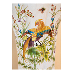 Ваза из фарфора с бронзовой стрекозой  Paradise Dragonfly варинант исполнения - 8 | Loft Concept в Барнауле