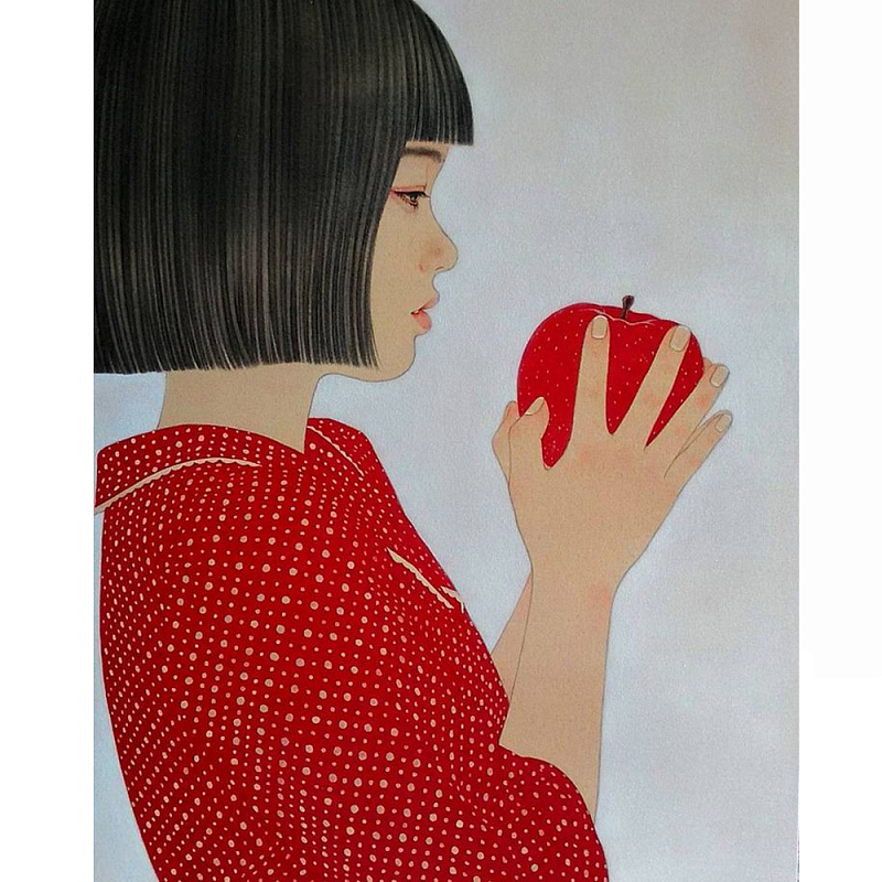 Картина маслом Девушка с яблоком Under the Apple Tree Мульти Картина маслом Девушка с яблоком Under the Apple Tree Мульти в Барнауле | Loft Concept