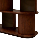 Стеллаж Zacharie Brown Wood Rack варинант исполнения - 5 | Loft Concept в Барнауле