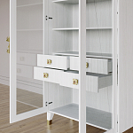 Дизайнерский шкаф витрина Elsa Dreams White с 4-мя ящиками варинант исполнения - 8 | Loft Concept в Барнауле