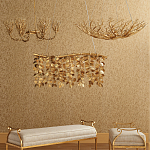 Люстра в форме золотой чаши из кораллов Coral Decor варинант исполнения - 3 | Loft Concept в Барнауле