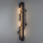 Бра вертикальное с черными кругами и квадратами Gravyura варинант исполнения - 6 | Loft Concept в Барнауле