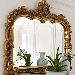 Зеркало настенное в ажурной раме в стиле барокко Ornate Ornaments варинант исполнения - 1 | Loft Concept в Барнауле