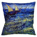 Подушка декоративная Корабли Impressionism in Art варинант исполнения - 1 | Loft Concept в Барнауле