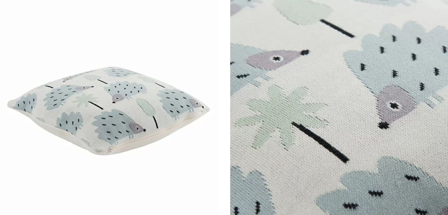 Подушка Blue Hedgehogs Подушка Blue Hedgehogs - Loft-Concept в Барнауле