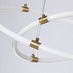 Люстра подвесная с двумя пересекающимися белыми светодиоидными кольцами Luke Lampco Tracer Lamp варинант исполнения - 4 | Loft Concept в Барнауле