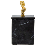 Мраморная шкатулка с бюстом из металла KELLY WEARSTLER варинант исполнения - 3 | Loft Concept в Барнауле