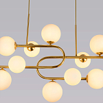Люстра подвесная с белыми лампами в форме шара Flute варинант исполнения - 2 | Loft Concept в Барнауле