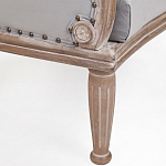 Кресло низкое с мягкой обивкой из велюра на 4-х деревянных ножках Emile Armchair grey варинант исполнения - 4 | Loft Concept в Барнауле