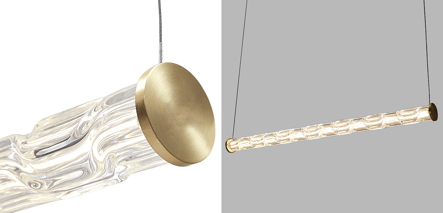Линейный подвесной светильник Storey Glass Hanging Lamp Линейный подвесной светильник Storey Glass Hanging Lamp - Loft-Concept в Барнауле