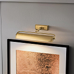 Светильник для картин цвета состаренная латунь с широким плафоном на прямоугольном основании Elstead Lighting варинант исполнения - 12 | Loft Concept в Барнауле