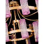 Люстра двухъярусная круглая с текстурными цилиндрическими плафонами Glimpse варинант исполнения - 4 | Loft Concept в Барнауле