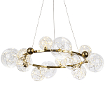 Дизайнерская кольцевая люстра с гирляндой внутри стеклянных плафонов Iona Garland Chandelier 12 варинант исполнения - 1 | Loft Concept в Барнауле