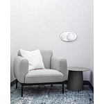 Бра овальной формы белого цвета с 2-мя лампами Lunar Pebbles варинант исполнения - 8 | Loft Concept в Барнауле