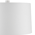 Настольная лампа с корпусом в форме вазы и белым абажуром Lots of Strokes варинант исполнения - 2 | Loft Concept в Барнауле