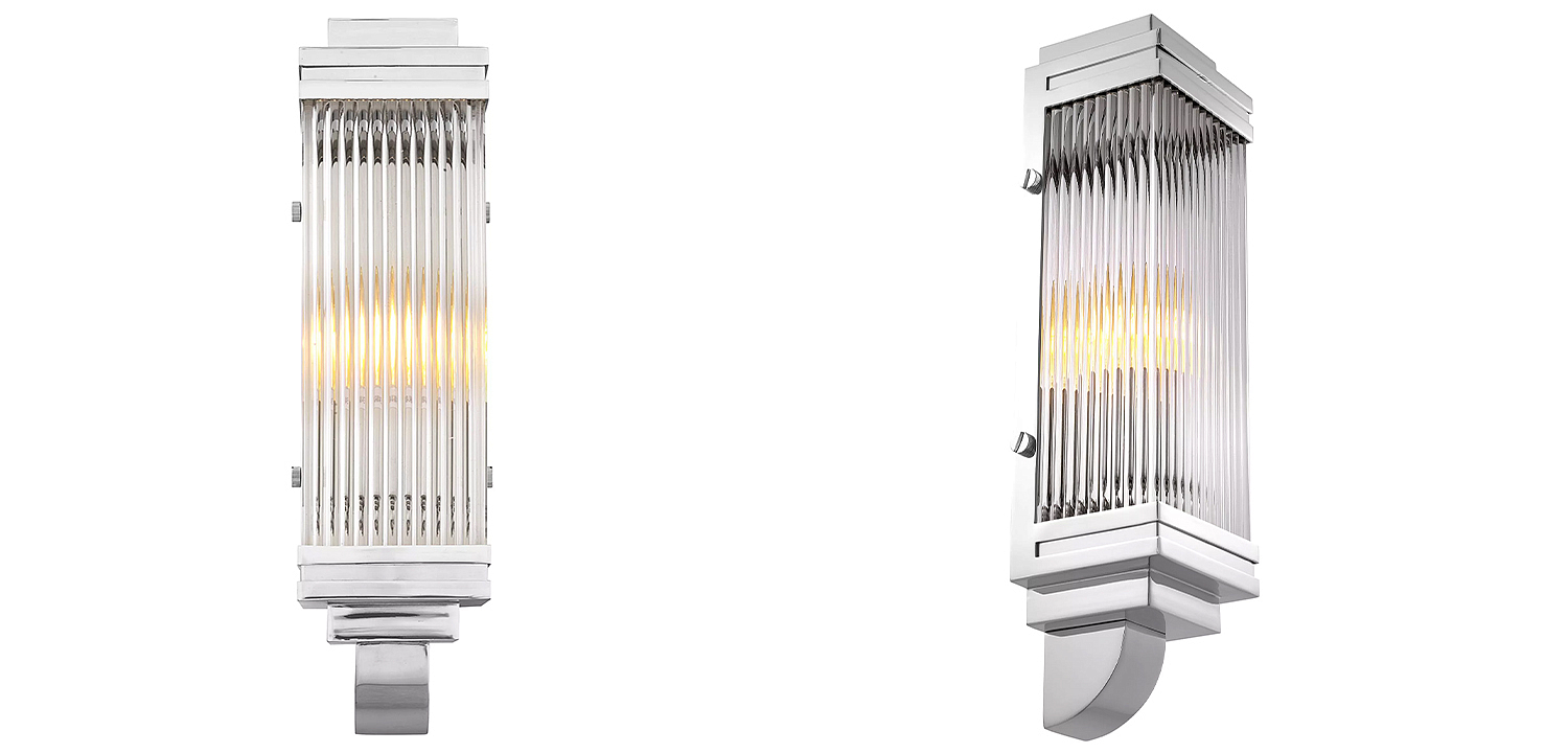 Бра Eichholtz Wall Lamp Bassett Nickel Бра Eichholtz Wall Lamp Bassett Nickel - Loft-Concept в Барнауле