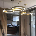 Люстра Light Ring Horizontal Латунь варинант исполнения - 3 | Loft Concept в Барнауле