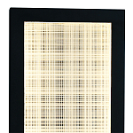 Светодиодное прямоугольное бра из металла черного цвета Lattice Lux варинант исполнения - 2 | Loft Concept в Барнауле