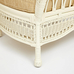 Комплект уличной мебели из ротанга Clara белый варинант исполнения - 6 | Loft Concept в Барнауле