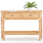 Консоль из плетеного ротанга с ящиками Armelle Rattan Console варинант исполнения - 1 | Loft Concept в Барнауле