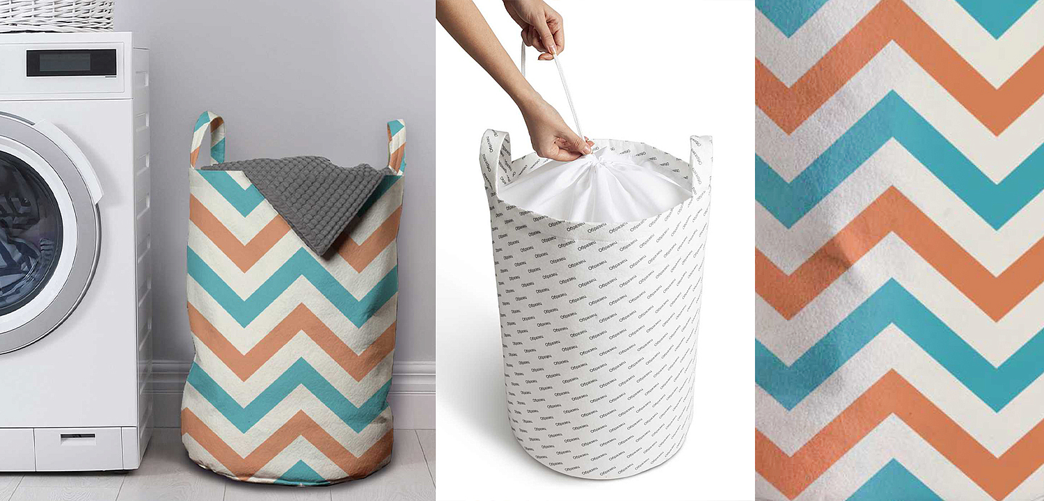 Корзина Turquoise Chevron Basket Корзина Turquoise Chevron Basket - Loft-Concept в Барнауле