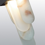 Подвесной светильник с белыми вертикальными элементами Alabaster Totem варинант исполнения - 5 | Loft Concept в Барнауле