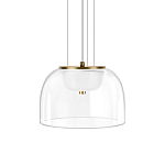 Подвесной светильник с куполообразным прозрачным стеклянным плафоном Grada Light варинант исполнения - 1 | Loft Concept в Барнауле