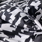 Мебельная ткань Жаккард черно-белый принт 145 см T2-126 варинант исполнения - 2 | Loft Concept в Барнауле