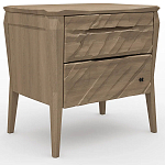 Тумба прикроватная из массива дуба с 2-мя ящиками Tasteful Furniture варинант исполнения - 1 | Loft Concept в Барнауле