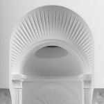 Встраиваемый в стену гипсовый светильник под покраску с арками и рельефными колоннами Antiquity Athena варинант исполнения - 6 | Loft Concept в Барнауле