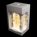 Встраиваемый в стену гипсовый светильник под покраску с колоннами и арками в античном стиле Antiquity Athena варинант исполнения - 3 | Loft Concept в Барнауле