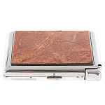 Портсигар на 20 сигарет с газовой зажигалкой из натурального камня Яшма Stone Cigarettes Cases варинант исполнения - 1 | Loft Concept в Барнауле