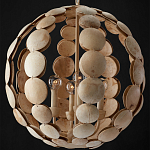 Люстра в форме шара с декором из круглых декоративных элементов Texture Discs варинант исполнения - 3 | Loft Concept в Барнауле