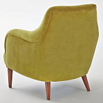 Кресло велюровое горчичного цвета Diaspro Mustard Armchair варинант исполнения - 3 | Loft Concept в Барнауле