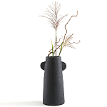 Ваза Serené Ceramic Vase Черная варинант исполнения - 3 | Loft Concept в Барнауле