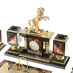 Настольный письменный набор из яшмы и долерита с декором в виде коня Manager Organizer варинант исполнения - 2 | Loft Concept в Барнауле