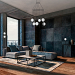 Торшер с 2-мя сферическими стеклянными плафонами Splatter варинант исполнения - 3 | Loft Concept в Барнауле