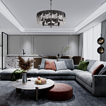 Люстра круглая из матового черного металла с подвесками из прозрачных стеклянных трубок Noir Tubes варинант исполнения - 12 | Loft Concept в Барнауле