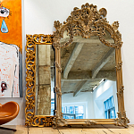 Зеркало настенное в ажурной раме с эффектом старины Classic Ornament Mirror варинант исполнения - 2 | Loft Concept в Барнауле