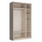 Шкаф трёхдверный с 2-мя зеркальными дверками Satin Furniture варинант исполнения - 4 | Loft Concept в Барнауле