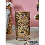 Столик приставной с цветочной резной фактурой Madagascar варинант исполнения - 5 | Loft Concept в Барнауле