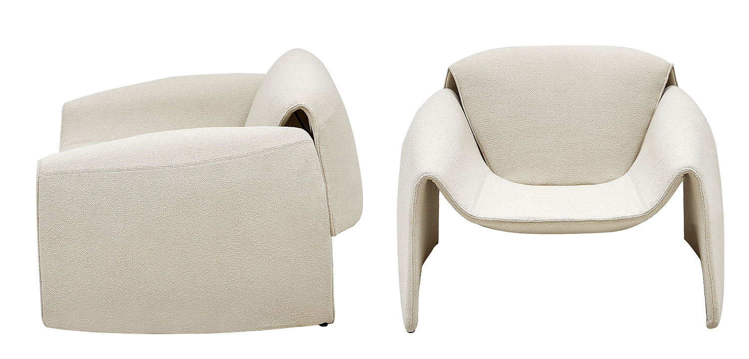 Кресло бежевое в стиле минимализм Chani Beige Armchair Кресло бежевое в стиле минимализм Chani Beige Armchair - Loft-Concept в Барнауле