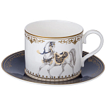 Чайный сервиз из фарфора с изображением лошадей на 6 персон 14 предметов Porcelain Horse Set варинант исполнения - 2 | Loft Concept в Барнауле