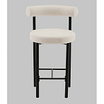 Стул полубарный Floreo букле молочный варинант исполнения - 4 | Loft Concept в Барнауле