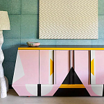 Дизайнерский комод с геометрическим рисунком Arredi варинант исполнения - 3 | Loft Concept в Барнауле