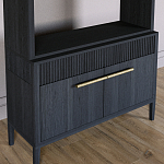 Стеллаж Primo с ящиками Черный дуб  варинант исполнения - 3 | Loft Concept в Барнауле