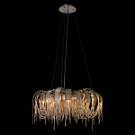 Люстра круглая подвесная с металлическими дугами и длинными цепочками 80 см Atlantis Chain варинант исполнения - 3 | Loft Concept в Барнауле