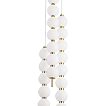 Подвесной светильник с плафонами в виде шаров из акрила Pearls Suspension Brass Cascade Hanging Lamp варинант исполнения - 2 | Loft Concept в Барнауле
