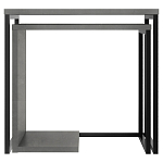 Комплект из 2-х приставных столов серого цвета из дерева ZIGOSH RETRO GREY варинант исполнения - 1 | Loft Concept в Барнауле