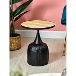 Приставной столик с факутрным черным основанием Ethiopia варинант исполнения - 2 | Loft Concept в Барнауле